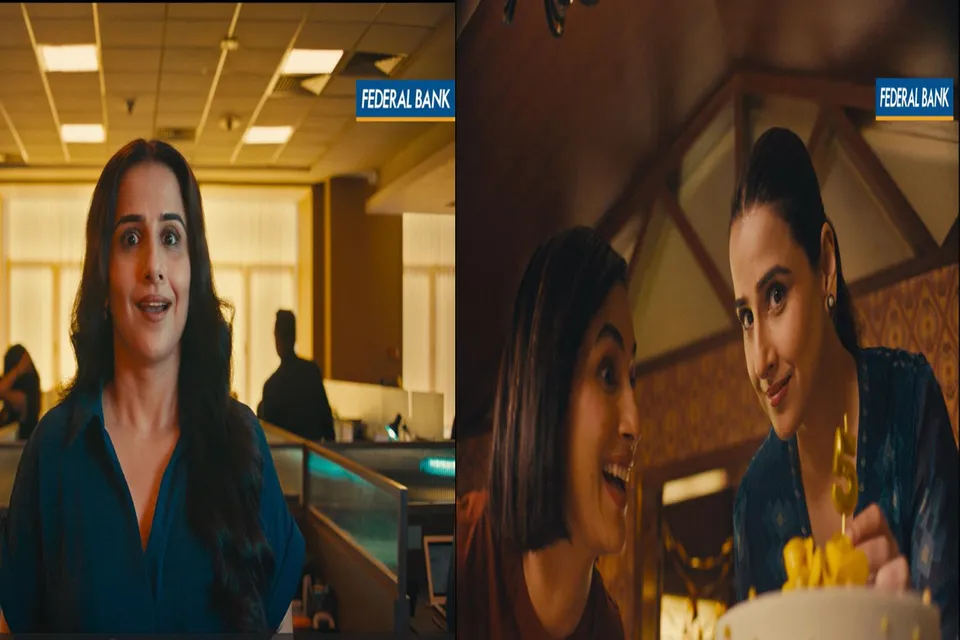 fedaral bank vidya balan