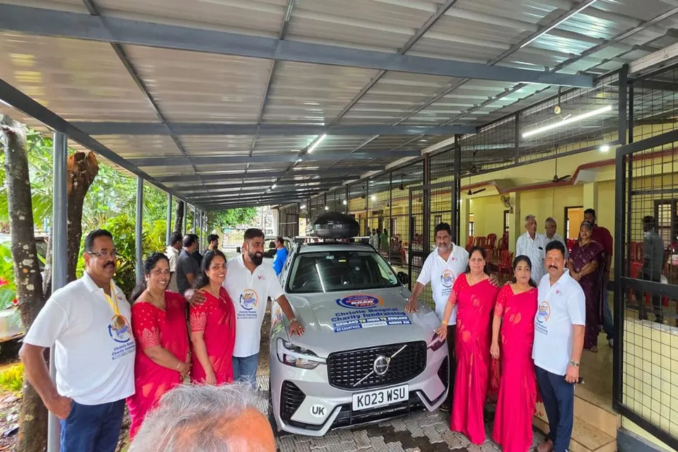 car to england to keralam