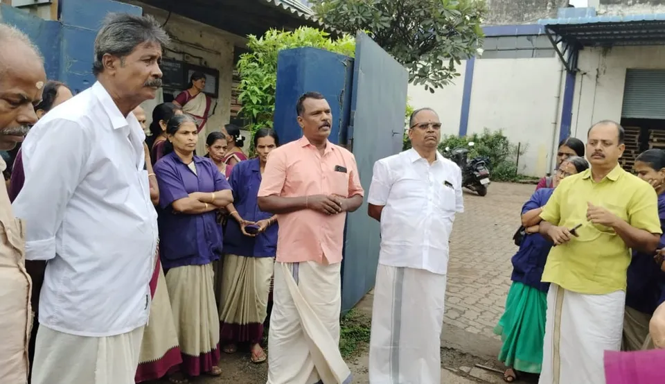 bms  protest palakkad
