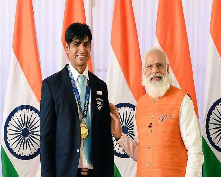 neeraj chopra modi new