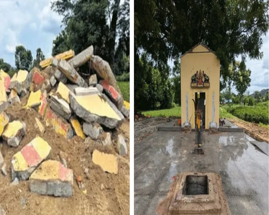 temple broken
