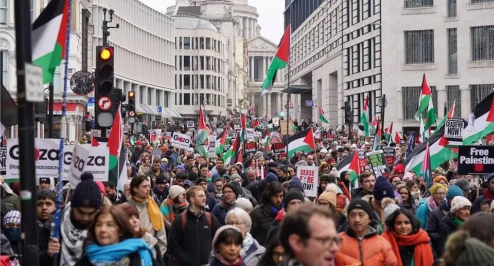 gasa protest in london