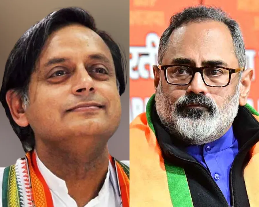sasi tharoor rajeev chandrasekhar