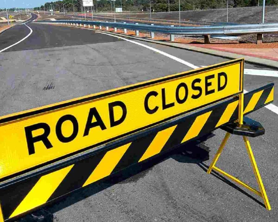 road closed