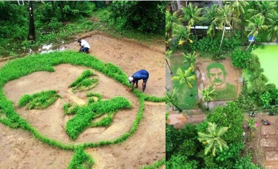 പാടത്ത് കരനെല്ലിൽ ഒരു ടൊവിനോ തോമസ്; ഡാവിഞ്ചി സുരേഷ് തീർത്ത വിസ്മയം; വിഡിയോ