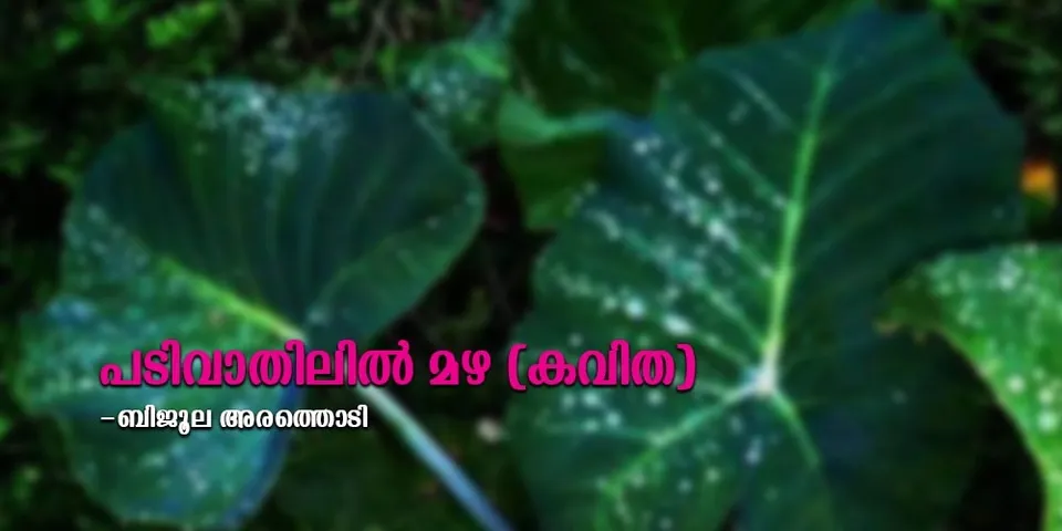 പടിവാതിലിൽ മഴ (കവിത)