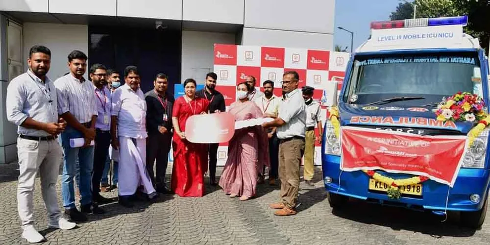 കോട്ടത്തറ ട്രൈബല്‍ ആശുപത്രിക്ക്‌ 3 ആംബുലന്‍സ്. ആരോഗ്യ വകുപ്പ് മന്ത്രി വീണാ ജോര്‍ജ് ഫ്ളാഗ് ഓഫ് ചെയ്തു