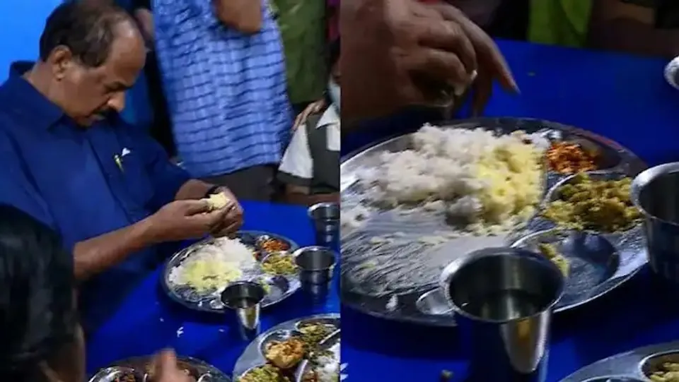 കോട്ടൺഹിൽ സ്കൂളിൽ ഉച്ചഭക്ഷണത്തിന്റെ ഗുണനിലവാരം വിലയിരുത്താന്‍ മിന്നൽ സന്ദർശനം; മന്ത്രിക്ക് വിളമ്പിയ ഉച്ചഭക്ഷണത്തിൽ തലമുടി