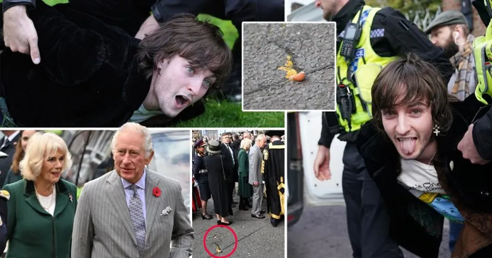 ചാള്‍സിനും കാമില്ലയ്ക്കു നേരേ മുട്ടയേറ്; യുവാവ് അറസ്ററില്‍