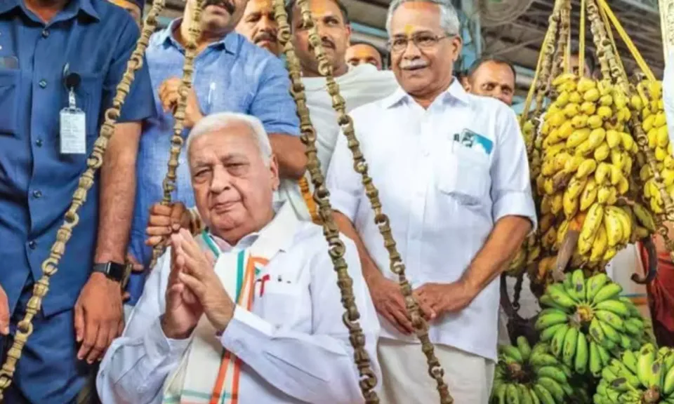 ഗുരുവായൂരില്‍ കദളിപ്പഴം കൊണ്ട് തുലാഭാരം നടത്തി ഗവര്‍ണര്‍