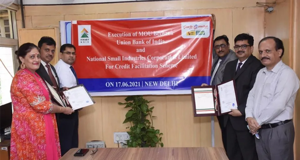 യൂണിയന്‍ ബാങ്ക് ദേശീയ ചെറുകിട വ്യവസായ കോര്‍പറേഷനുമായി ധാരണാ പത്രം ഒപ്പുവച്ചു