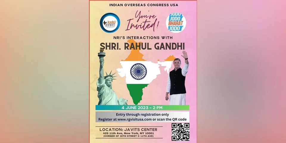 രാഹുൽ ഗാന്ധി അമേരിക്കയിലേക്ക്‌; ഈ മാസം 28 മുതൽ ജൂൺ 5 വരെ അമേരിക്ക സന്ദർശിക്കും