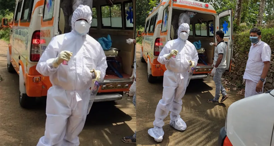 കോവിഡ് ബാധിതന്റെ സംസ്കാരം ഏറ്റെടുത്ത് നടത്തി മുത്തോലി പഞ്ചായത്ത് മെമ്പർ എൻ.കെ ശശികുമാർ