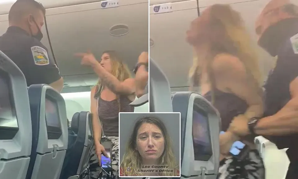 മാസ്‌ക് ധരിക്കാന്‍ വിസമ്മതിച്ച യാത്രക്കാരിയെ പോലീസ് അറസ്റ്റു ചെയ്തു