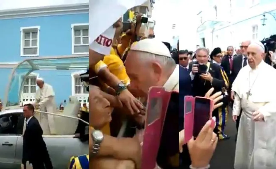 “എനിക്ക് കണ്ണ് കണ്ടുകൂടാ എന്നാല്‍ എനിക്ക് അങ്ങയെ ആലിംഗനം ചെയ്യണം”; ആഗ്രഹം സഫലമാക്കി ഫ്രാൻസിസ് മാർപ്പാപ്പ