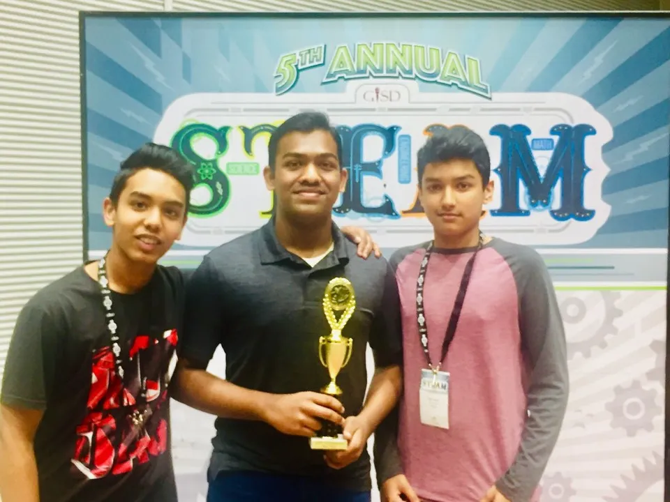 ജോതം സൈമണ്‍, റൂബന്‍ റജി, ഗാര്‍ലന്റ് സയന്‍സ് ഫെയര്‍ വിജയികള്‍