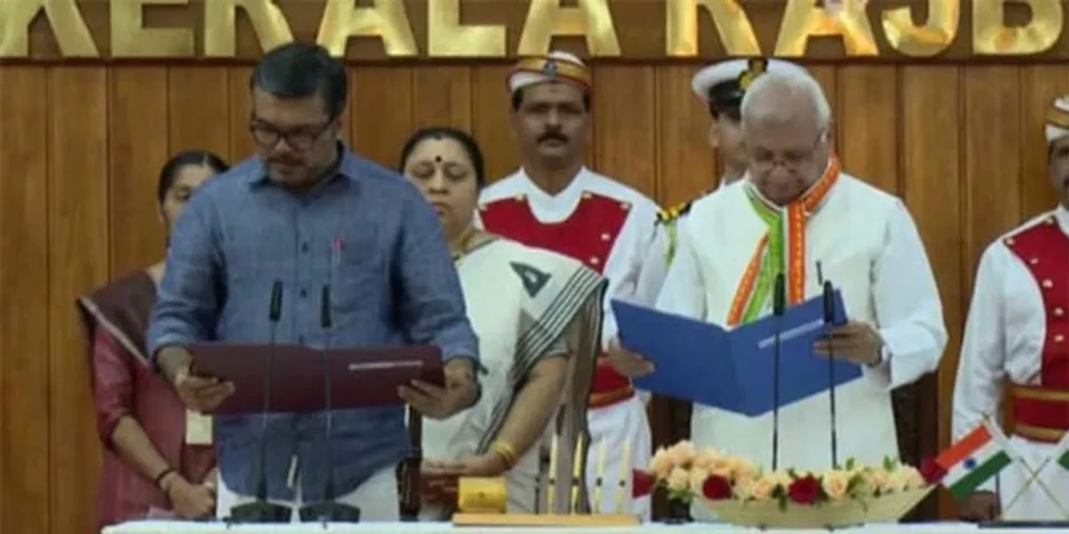 എം.ബി രാജേഷ് സത്യപ്രതിജ്ഞ ചെയ്തു, വകുപ്പ് മുഖ്യമന്ത്രി തീരുമാനിക്കും