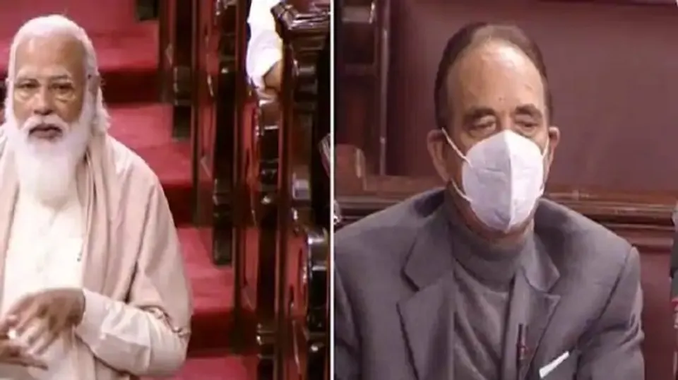 പാകിസ്താനിലെ നിലവിലെ സാഹചര്യങ്ങളെ കുറിച്ച് വായിക്കുമ്പോള്‍ ഒരു ഹിന്ദുസ്ഥാനി മുസ്ലിം ആയതില്‍ അഭിമാനിക്കുന്നുവെന്ന് ഗുലാം നബി ആസാദ്‌; രാജ്യസഭയിൽ ഗുലാം നബി ആസാദിന് നൽകിയ യാത്രയയപ്പ് ചടങ്ങിൽ വികാരാധീനനായി നരേന്ദ്ര മോദി; വീഡിയോ