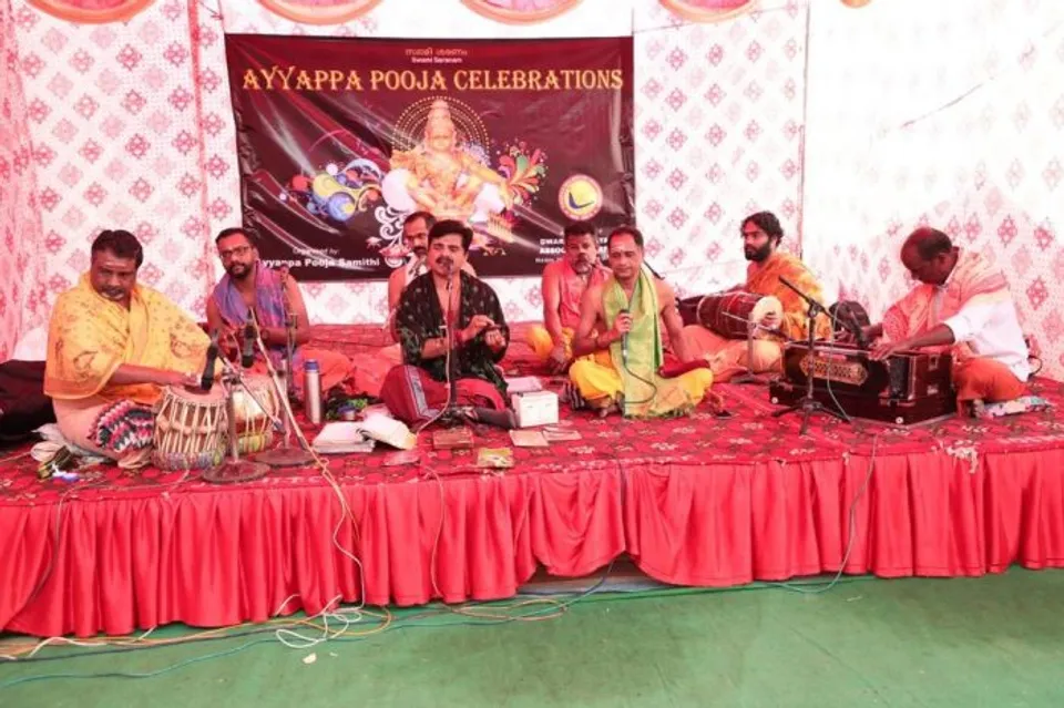 ദ്വാരകയില്‍ ഭക്തിനിർഭരമായ അയ്യപ്പ പൂജ