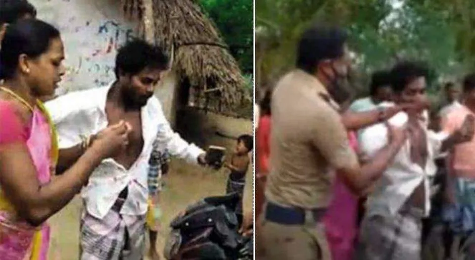 ഭര്‍ത്താവിനെ മര്‍ദ്ദിച്ച പൊലീസുകാരനെ തിരിച്ചുതല്ലി ഭാര്യ; വീഡിയോ വൈറല്‍, സംഭവം ചെന്നൈയില്‍