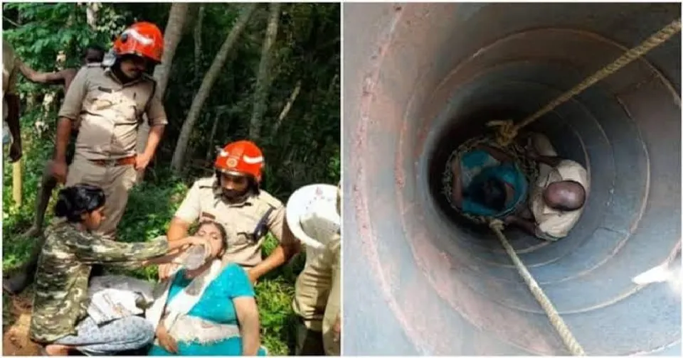 നിര്‍മാണം നടക്കുന്ന വീടിന്റെ സെപ്റ്റിക് ടാങ്കിനുള്ളില്‍ വീണു: വീട്ടമ്മയെ രക്ഷപ്പെടുത്തി ഫയര്‍ഫോഴ്‌സ്