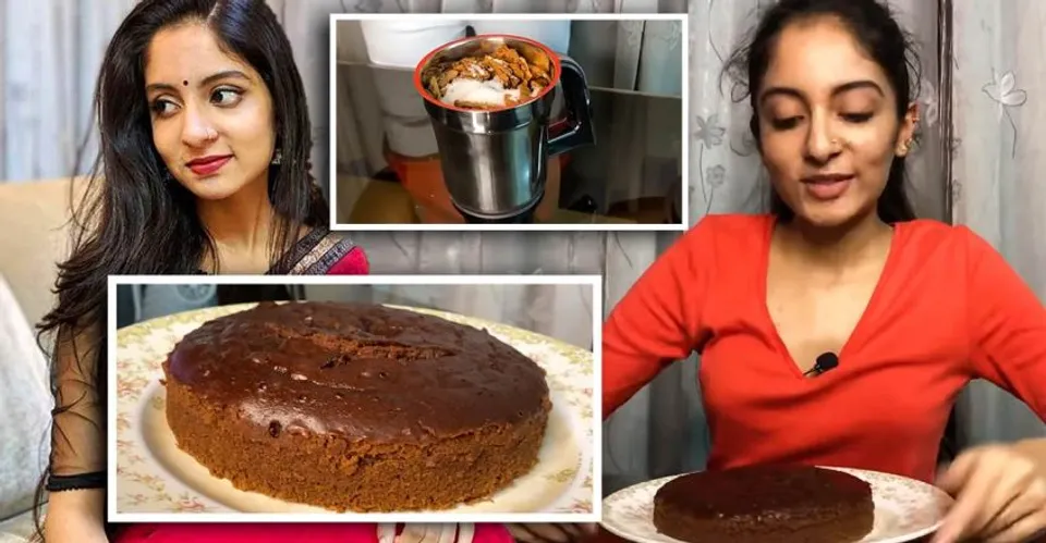 ചോക്ലേറ്റ് കേക്ക് ആവിയിൽ വേവിച്ച് എടുക്കുന്ന  വിഡിയോയുമായി ഇഷാനി