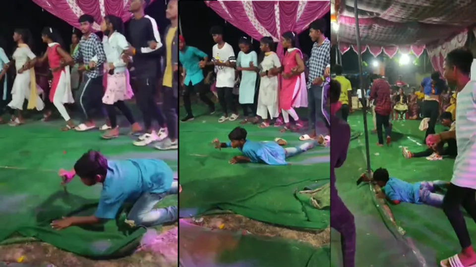 എന്നാപിന്നെ ക്യാമറാമാനും കിടന്ന് ഉരുണ്ടോട്ടെ; നൃത്തം ചിത്രീകരിക്കുന്ന കുട്ടി ക്യാമറാമാന്റെ വീഡിയോ വൈറലാകുന്നു