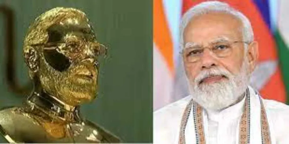 20 കരകൗശല വിദഗ്ധർ, മൂന്ന് മാസം; 156 ഗ്രാം ഭാരത്തിൽ പ്രധാനമന്ത്രിയുടെ സ്വർണ്ണപ്രതിമ നിർമ്മിച്ച് ജ്വല്ലറി