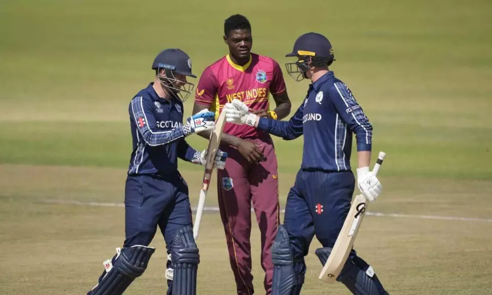 യോഗ്യതപോലും ലഭിച്ചില്ല: ഏകദിന ലോകകപ്പിന് വെസ്റ്റ് ഇൻഡീസ് ഇല്ല, സ്‌കോട്‌ലാൻഡിനോട് തോറ്റ് പുറത്ത്‌