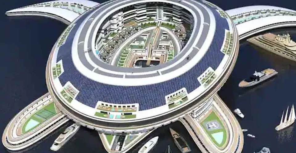 ഭൂമിയിലിതാ മറ്റൊരു മഹാത്ഭുതം സംഭവിക്കുന്നു... ! വെള്ളത്തിലൊഴുകുന്ന നഗരം. 8 ബില്യൺ ഡോളറിൽ നിർമ്മിക്കപ്പെടുന്ന ഈ ഫ്ലോട്ടിംഗ് സിറ്റിയിൽ സന്ദർശകരുൾപ്പെടെ 60000 ആളുകളെ ഉൾക്കൊള്ളാൻ കഴിയുന്നതാണ്...