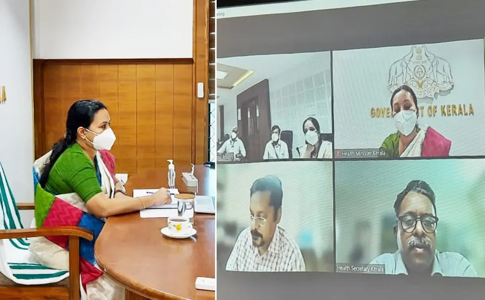 കോവിഡ് പ്രതിരോധം;  സംതൃപ്തി രേഖപ്പെടുത്തി കേന്ദ്ര സംഘം, 90 ലക്ഷം ഡോസ് വാക്‌സിന്‍ അനുവദിക്കണമെന്ന്‌ മന്ത്രി വീണാ ജോര്‍ജ്
