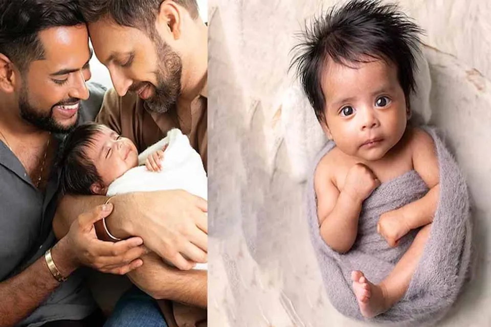 മൂന്ന് വർഷത്തെ വിവാഹജീവിതം; കൂട്ടായി ‘യാന’ എത്തി; കുഞ്ഞിന്റെ ചിത്രം പങ്കിട്ട് സ്വവർഗ ദമ്പതിമാരായ അദിത്യയും അമിതും