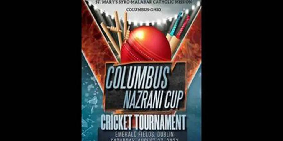 കൊളംബസ് നസ്രാണി കപ്പ് ക്രിക്കറ്റ് ടൂര്‍ണമെന്‍റ്  2022 ഓഗസ്റ്റ് 27-ന്‌