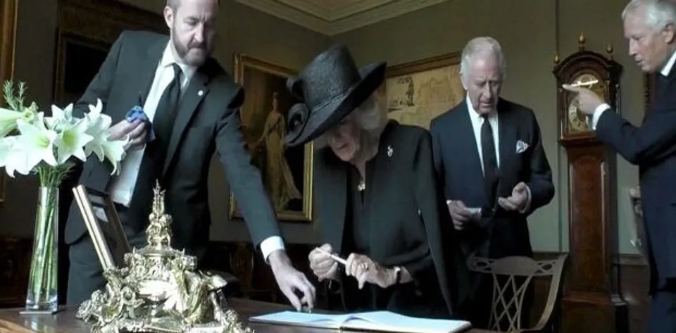 പേന ലീക്കായതിന് ചൂടായ ചാള്‍സിന്റെ വിഡിയോ വൈറല്‍