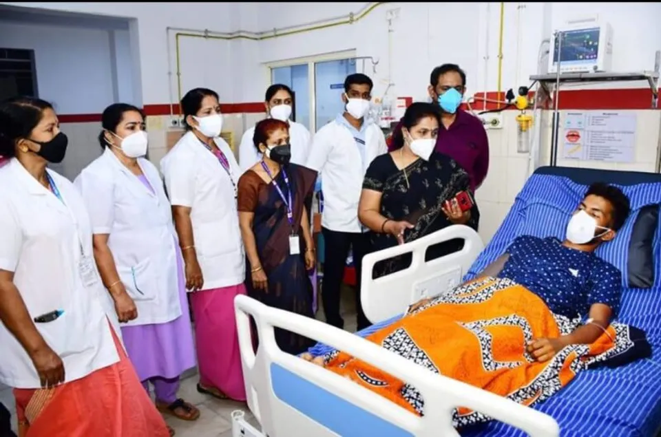 പാലക്കാട് ജില്ലാ ആശുപത്രിയിൽ ചികിത്സയിൽ കഴിയുന്ന ബാബുവിന്റെ ആരോഗ്യം തൃപ്തികരമെന്ന് ഡിഎംഒ