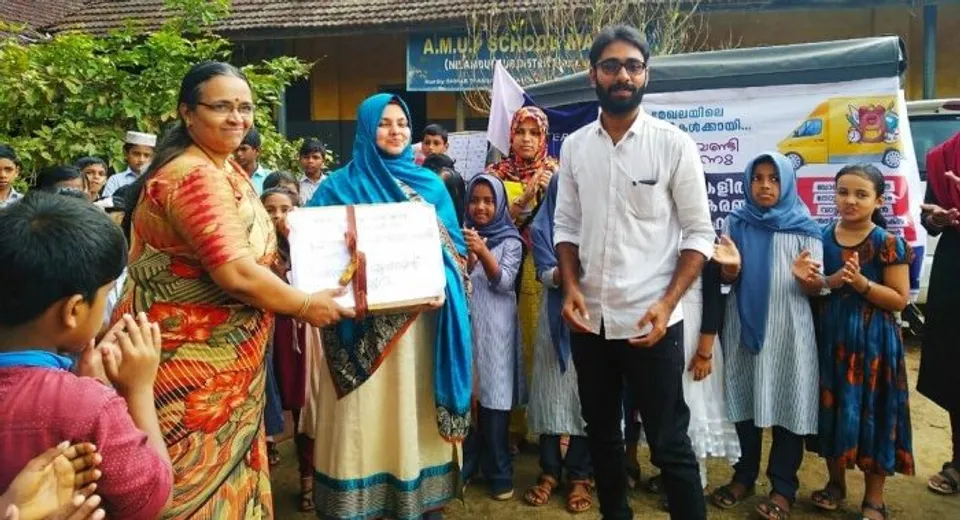 ഫ്രറ്റേണിറ്റി 'പുസ്തക വണ്ടി' പ്രളയബാധിത സ്കൂളുകളിലേക്ക് ലൈബ്രറി പുസ്തക കിറ്റ് വിതരണം ചെയ്തു