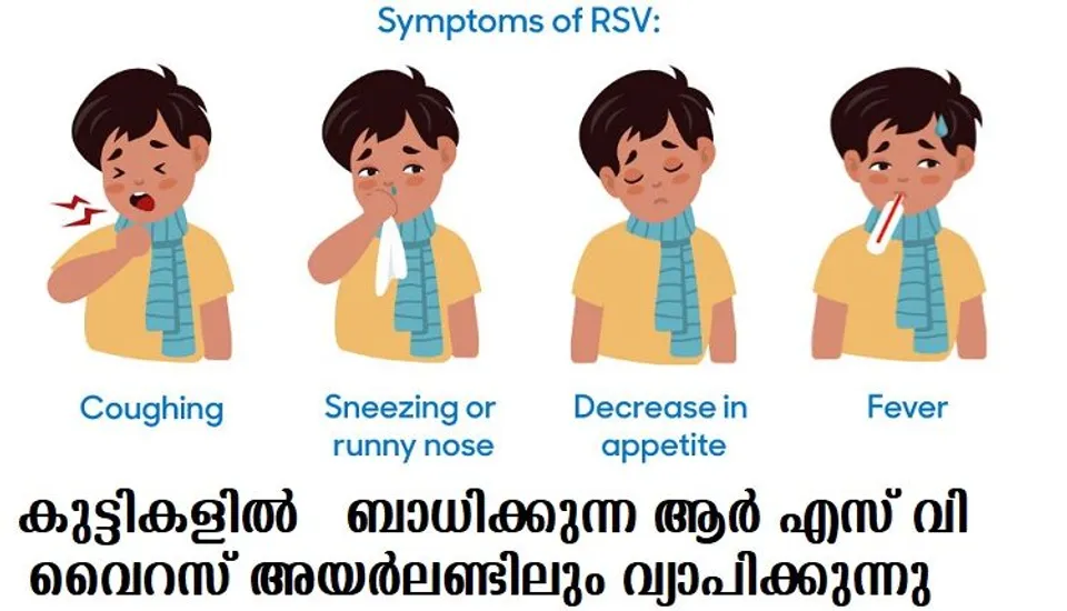 കുട്ടികളില്‍ ബാധിക്കുന്ന ആര്‍ എസ് വി വൈറസ് അയര്‍ലണ്ടിലും വ്യാപിക്കുന്നു