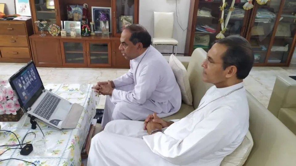 ആര്‍ച്ച്ബിഷപ്പിന്റെ നേതൃത്വത്തില്‍ ഫരീദാബാദ് രൂപതാ മതബോധന സമിതിയുടെ വീഡിയോ കോണ്‍ഫറന്‍സ്