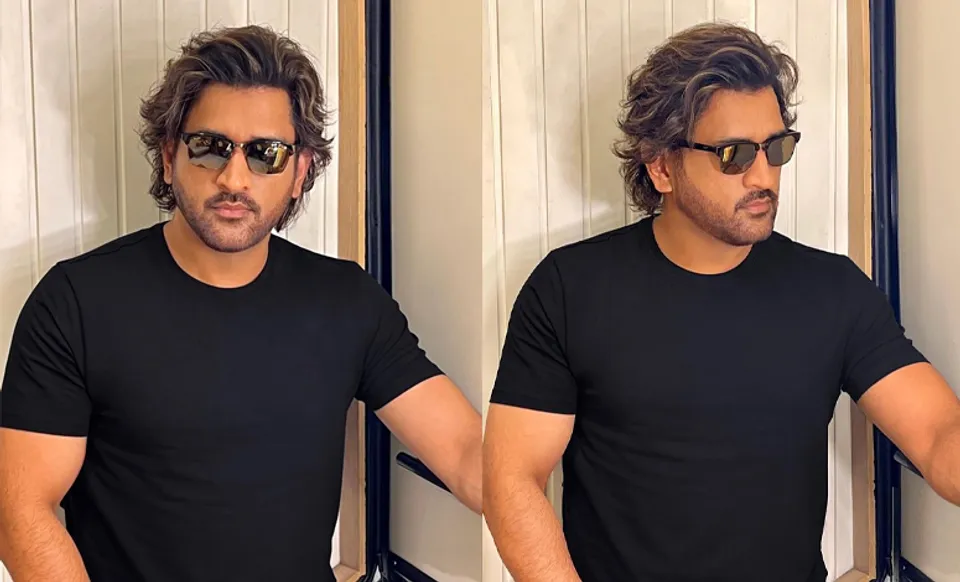 MS Dhoni dons a fresh hairstyle inspired by fan's artwork to evoke his nostalgic vintage days.