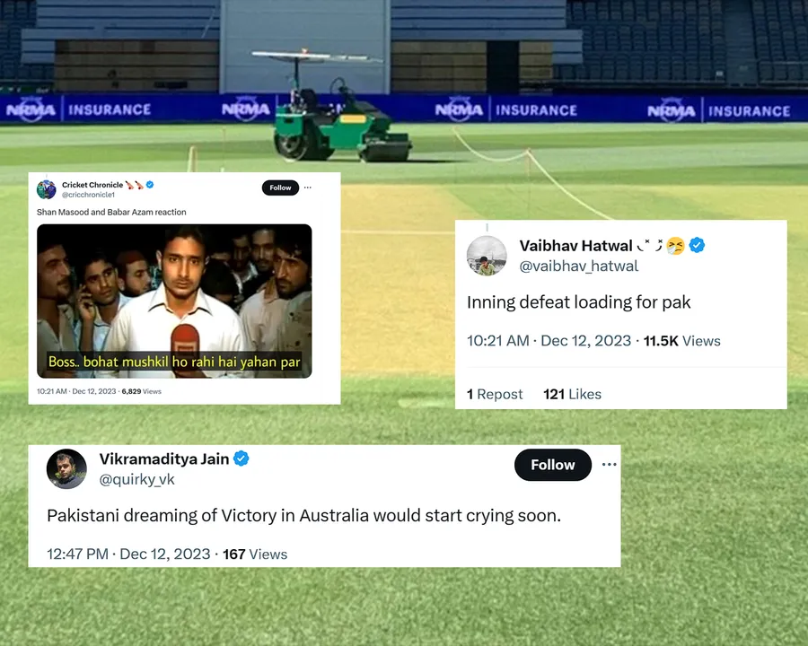 AUS vs PAK Perth test (Source: Twitter)