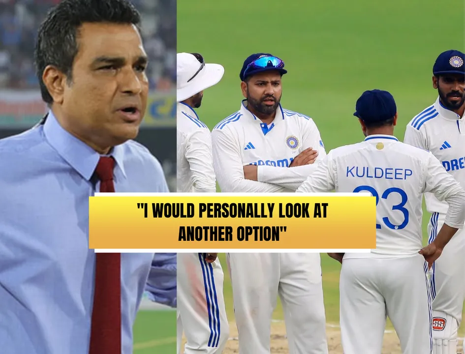 Sanjay Manjrekar (left) & Team India (Source: X)