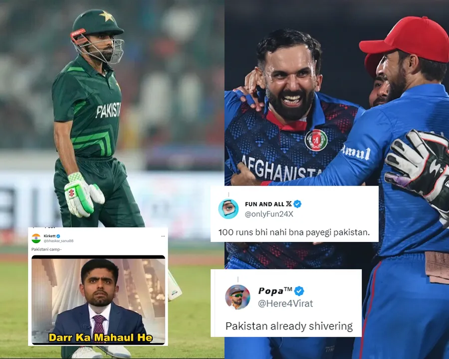 Babar Azam & Afghanistan team (Source: Twitter)