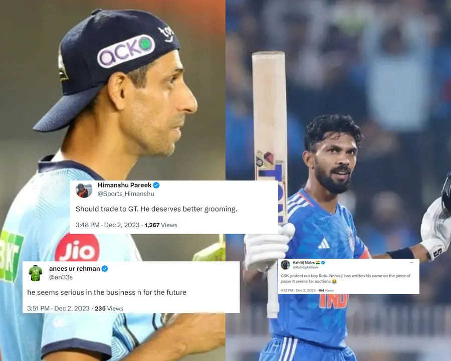 Ashish Nehra & Ruturaj Gaikwad (Source: Twitter)