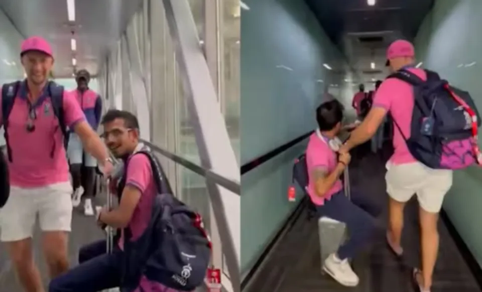 Yuzvendra Chahal and Joe Root, RR