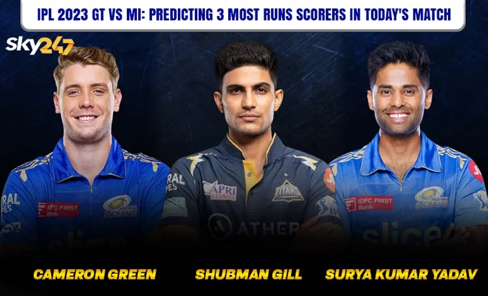 GT vs MI, IPL 2023: 3 most run scorers in today's match