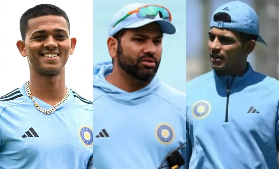 Yashasvi Jaiswal, Rohit Sharma, and Shubman Gill