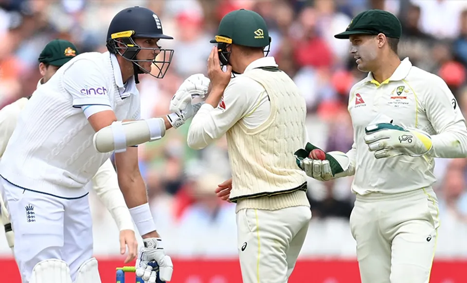 Stuart Broad argues over Bairstow's dismissal, Ashes 2023
