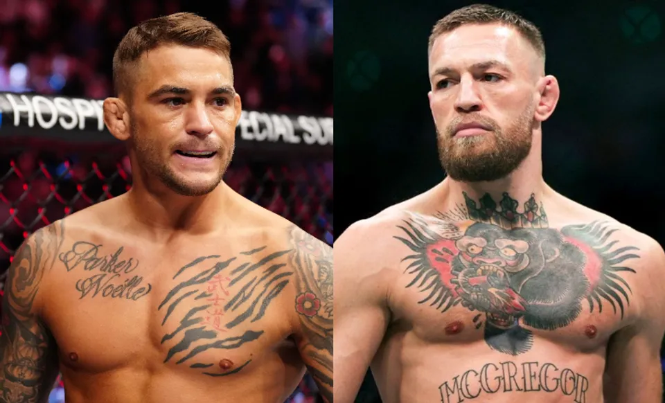 Dustin Poirier and Conor McGregor
