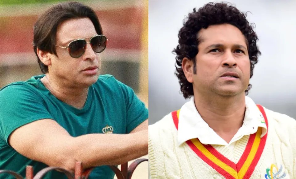 Shoaib Akhtar and Sachin Tendulkar