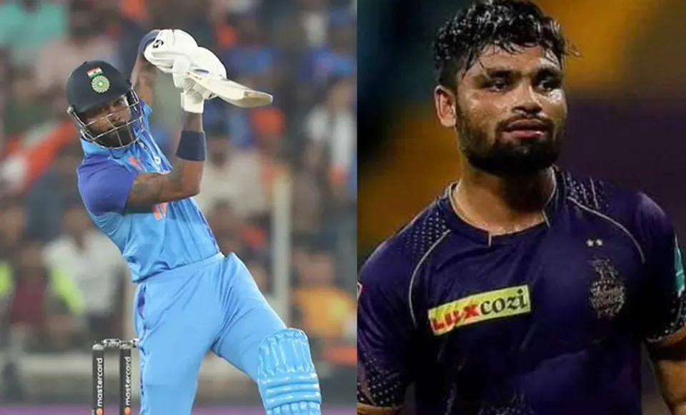Hardik Pandya and Rinku Singh (Source - Twitter)